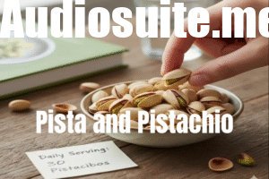 Shelled and unshelled pistachios, chopped and whole, with desserts, smoothies, and granola bars